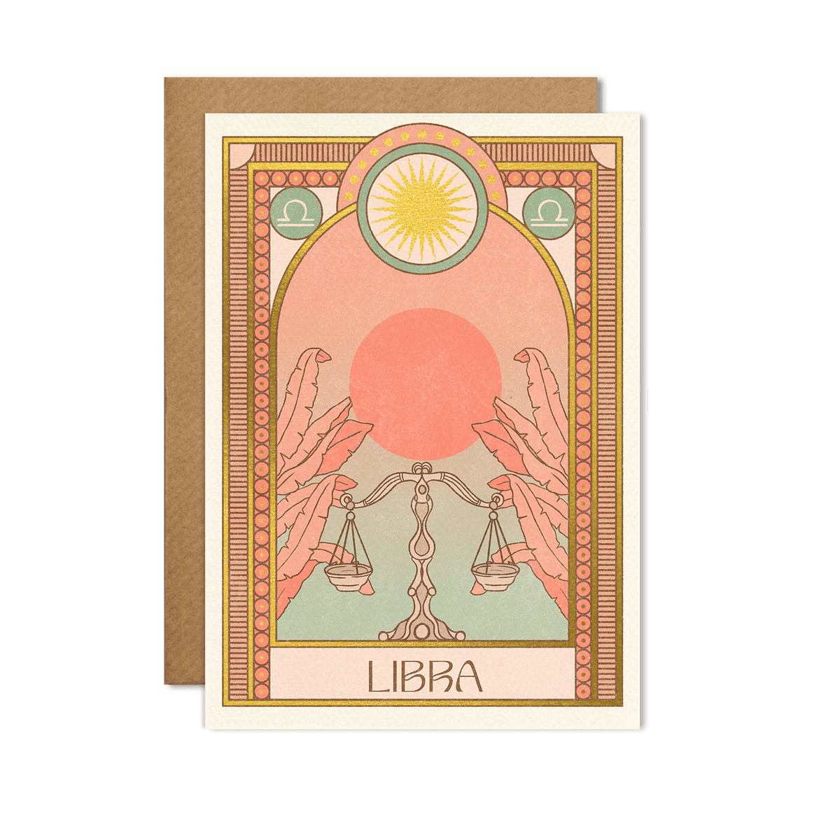 Libra Zodiac Card | The Gilded Witch