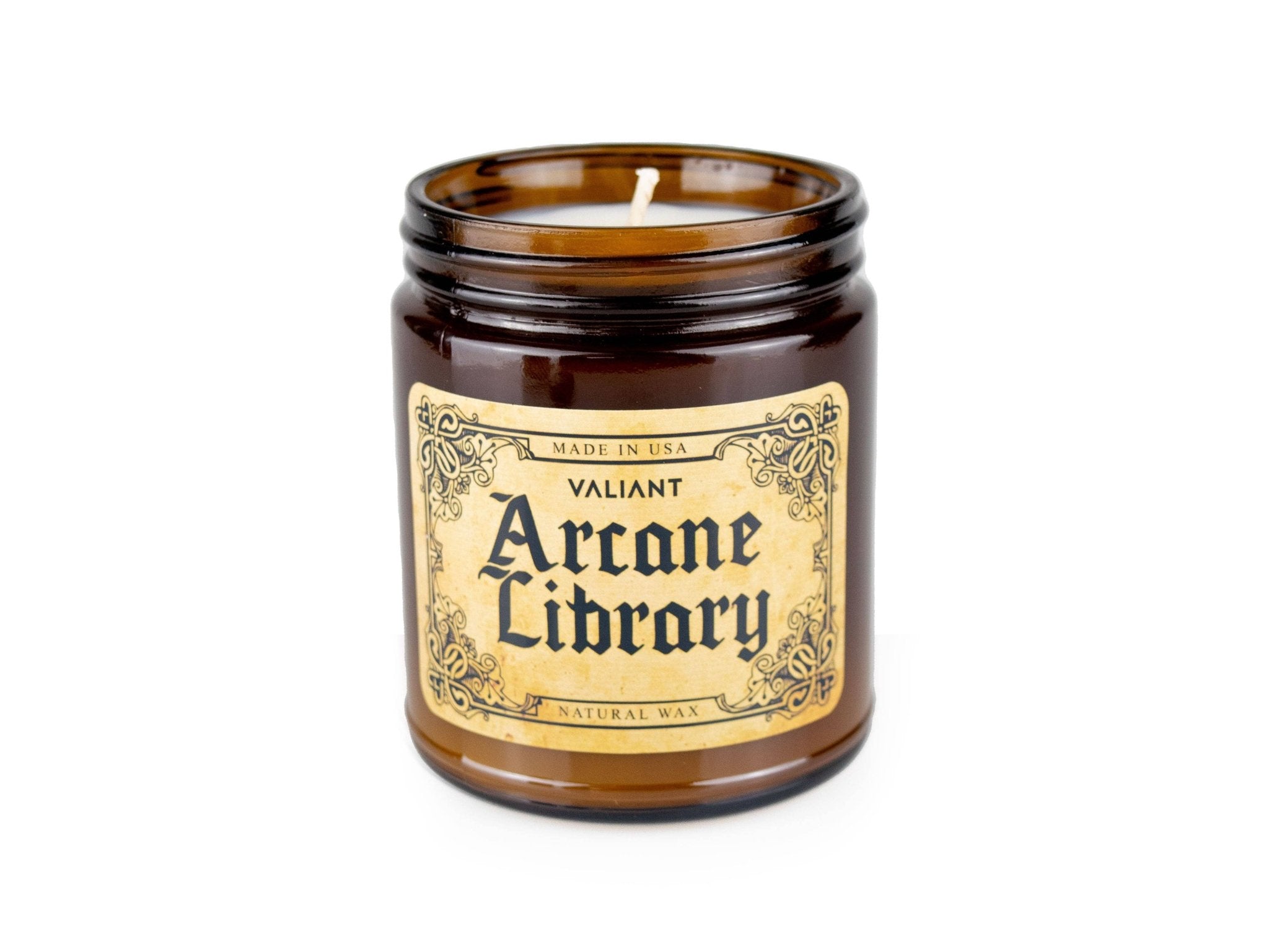 Arcane Library Candle - Red Roses + Parchment