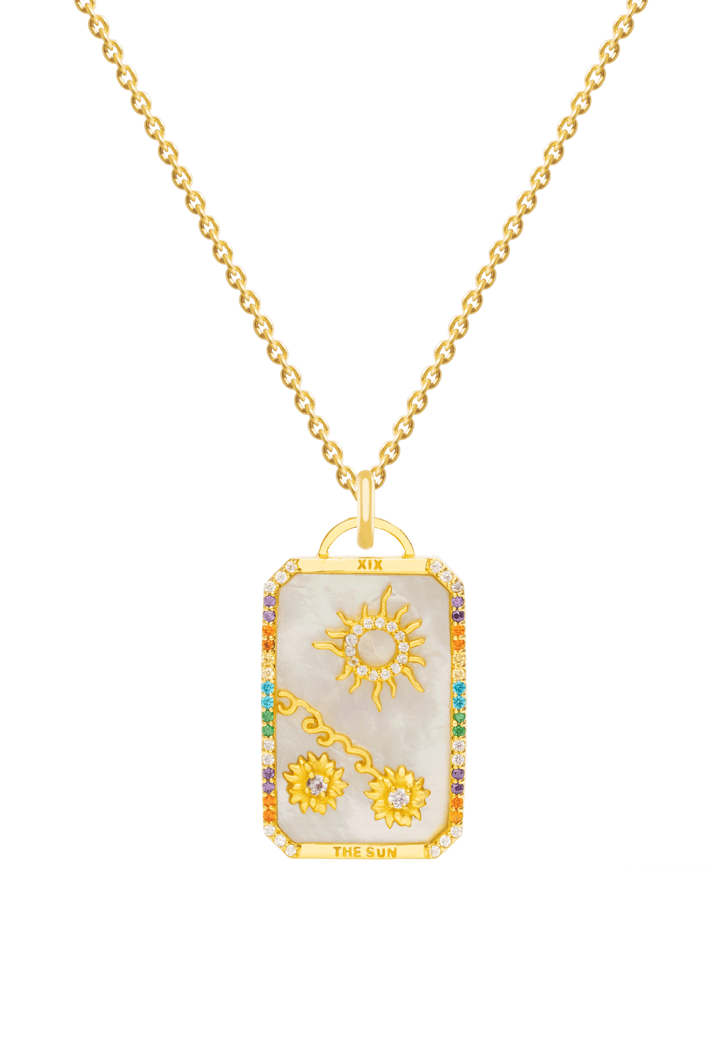 The Sun Tarot Card Pendant Necklace - The Gilded Witch