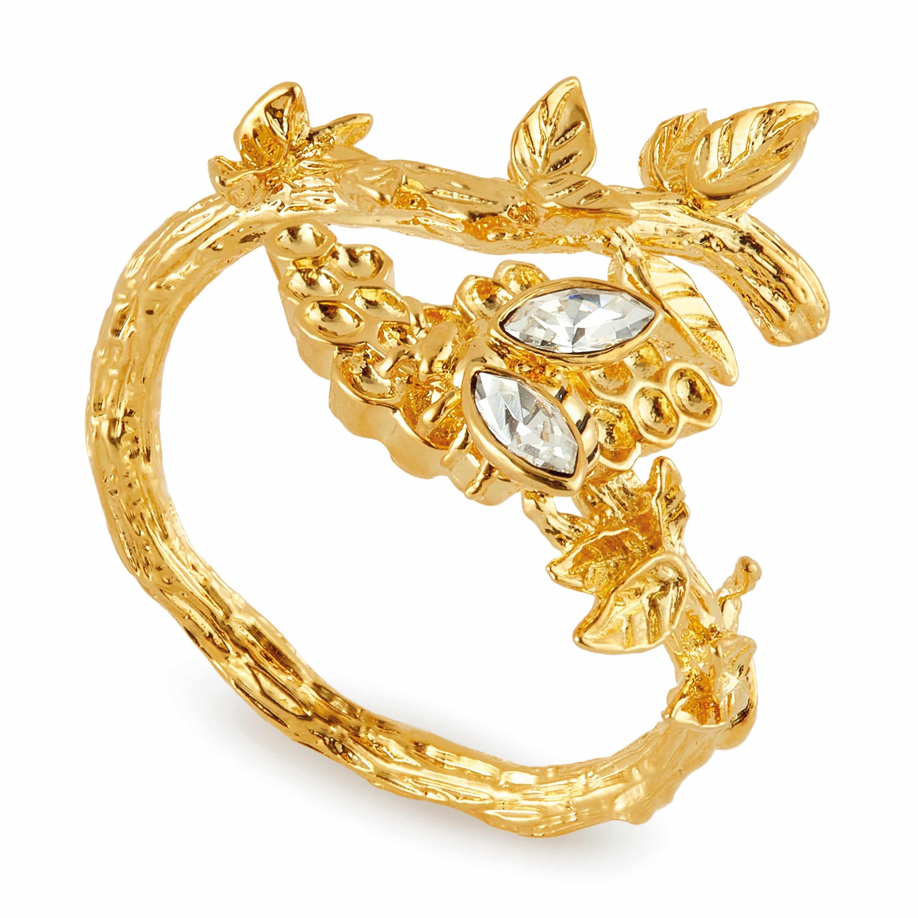 Golden Honeycomb Ring - The Gilded Witch