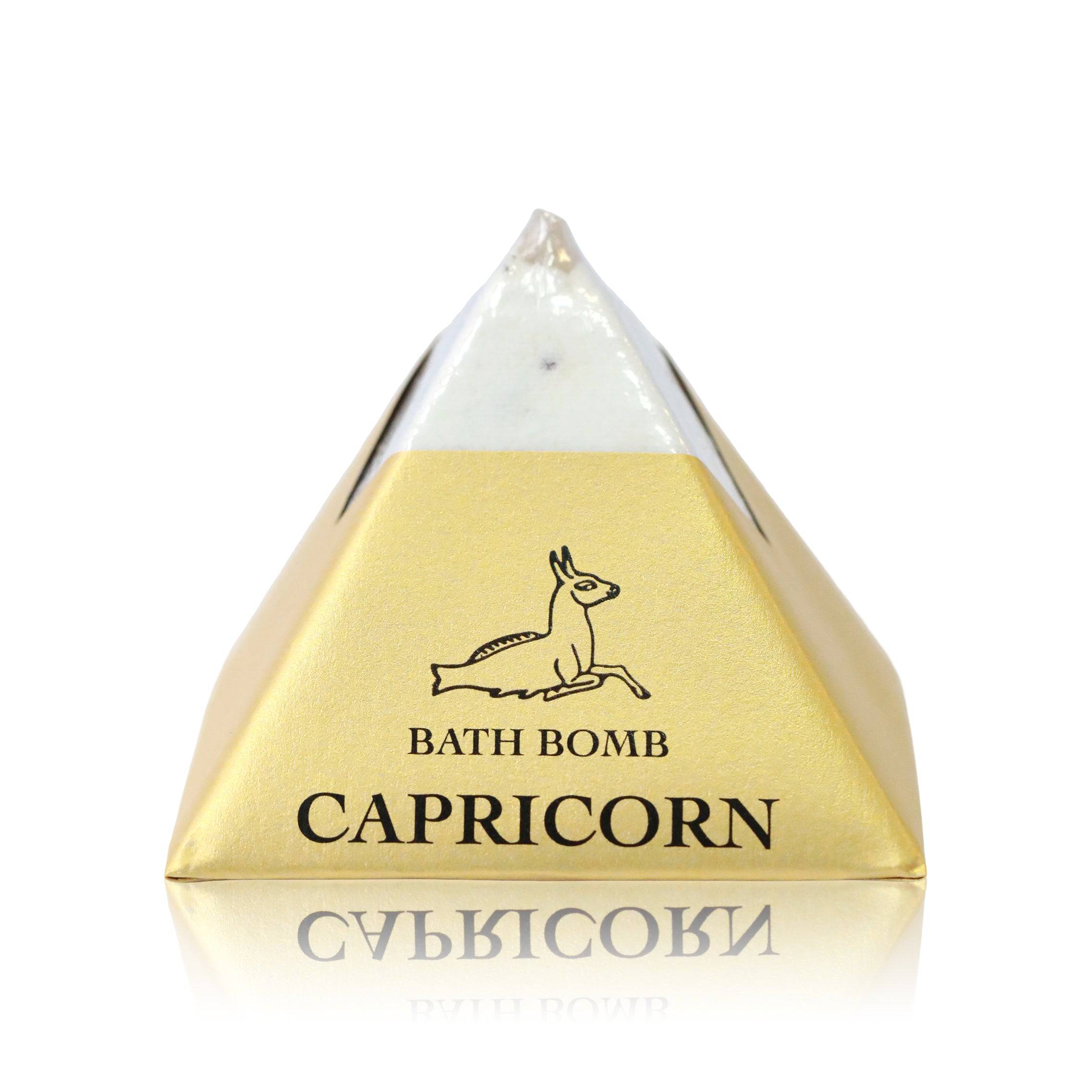 Capricorn Zodiac Sign Pyramid Bath Bomb - The Gilded Witch