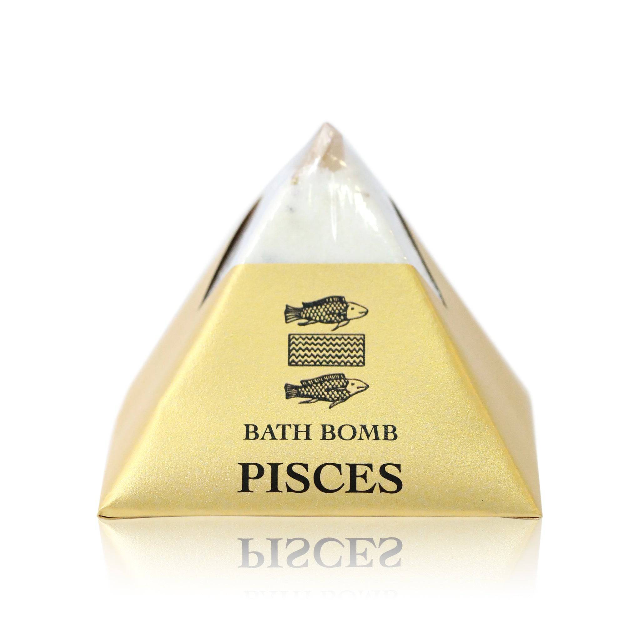 Pisces Zodiac Sign Pyramid Bath Bomb - The Gilded Witch