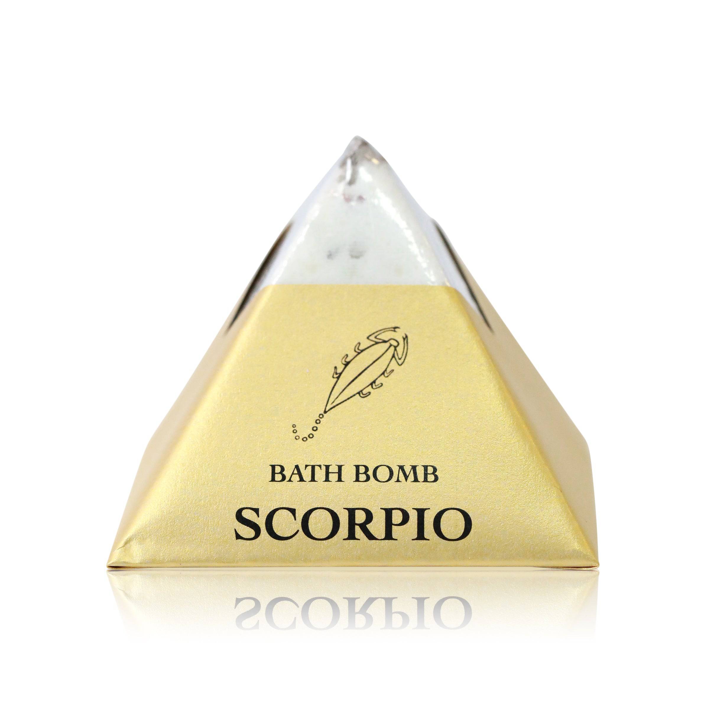 Scorpio Zodiac Sign Pyramid Bath Bomb - The Gilded Witch