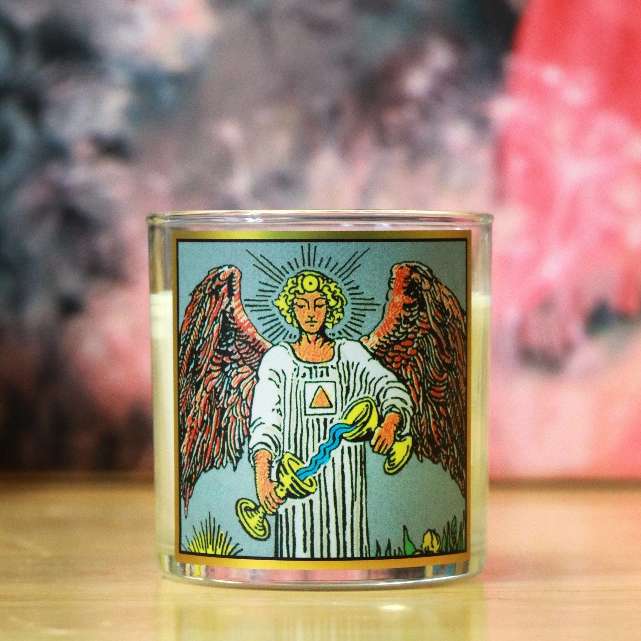 Temperance Tarot Card Candle - The Gilded Witch
