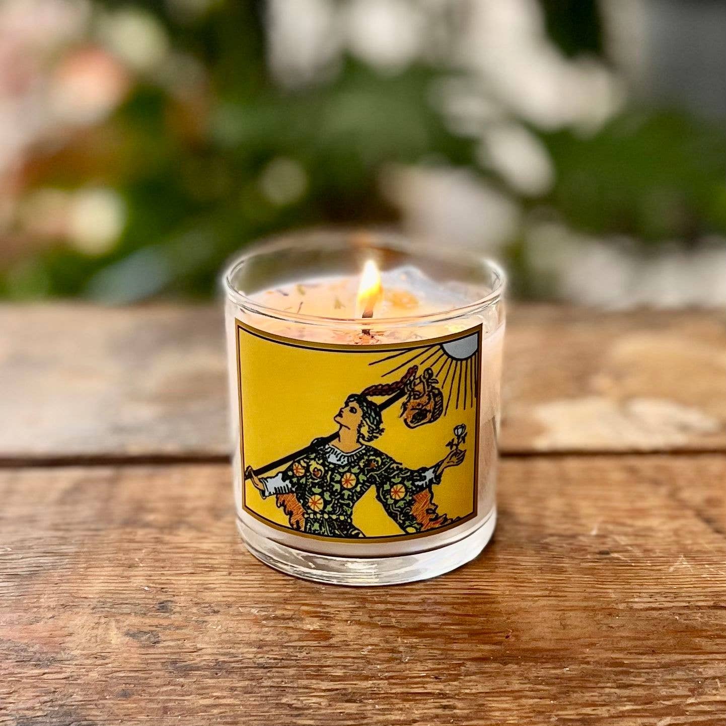 The Fool Tarot Card Candle - The Gilded Witch