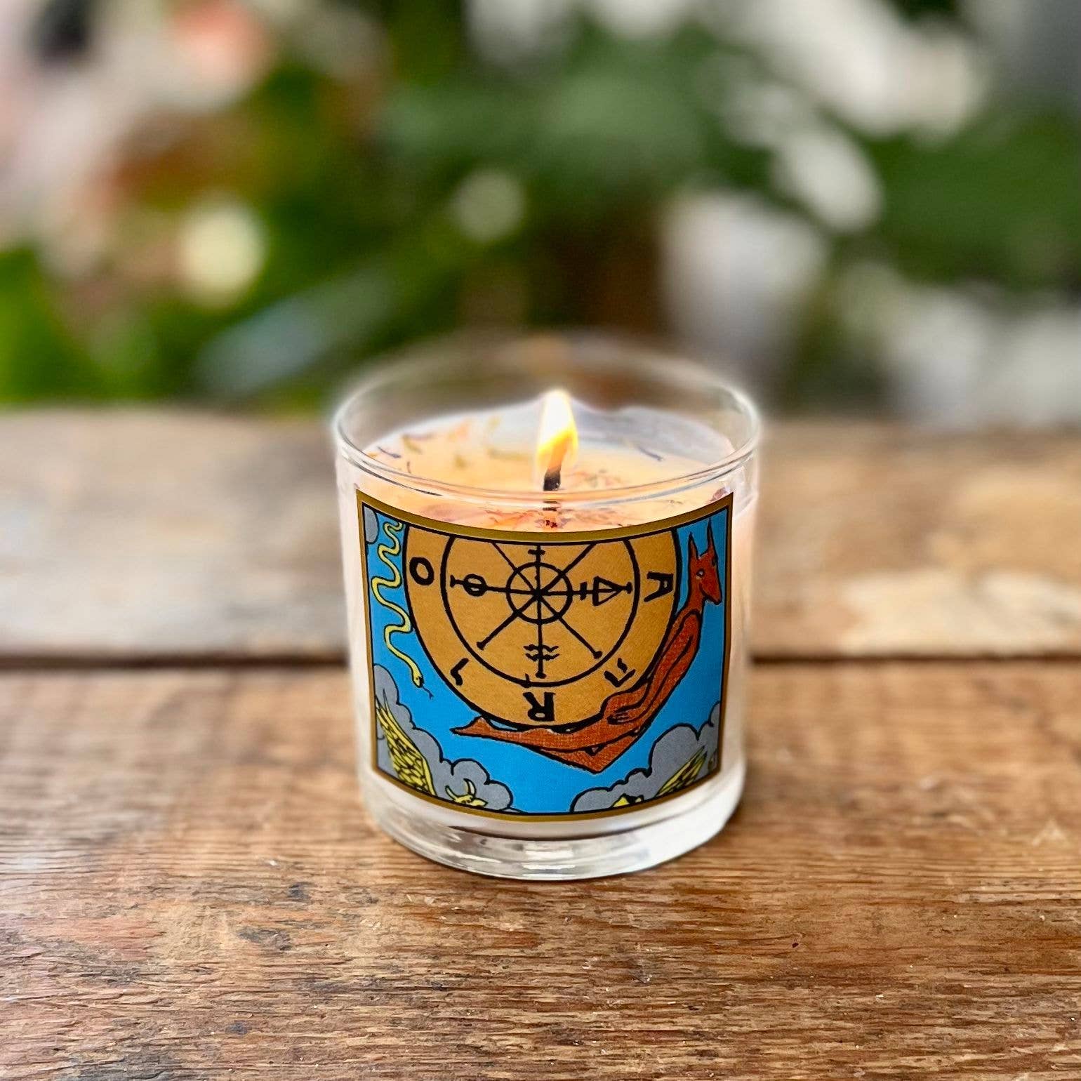 Wheel of Fortune Tarot Candle - The Gilded Witch