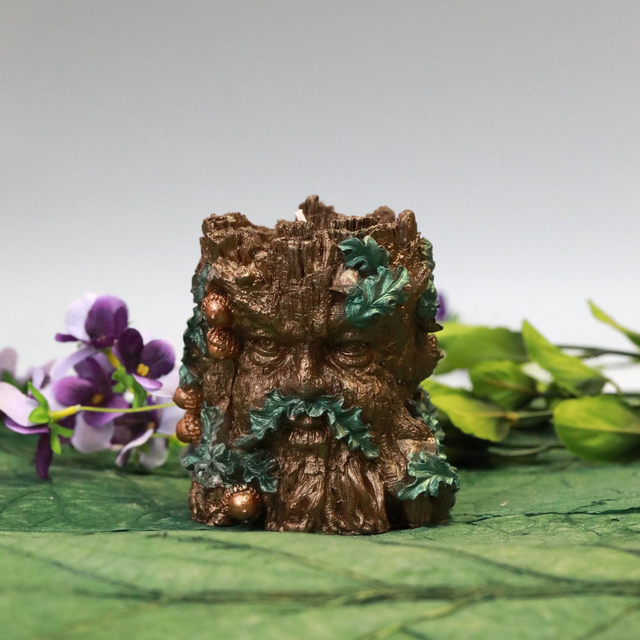 Green Man Tree Candle - The Gilded Witch