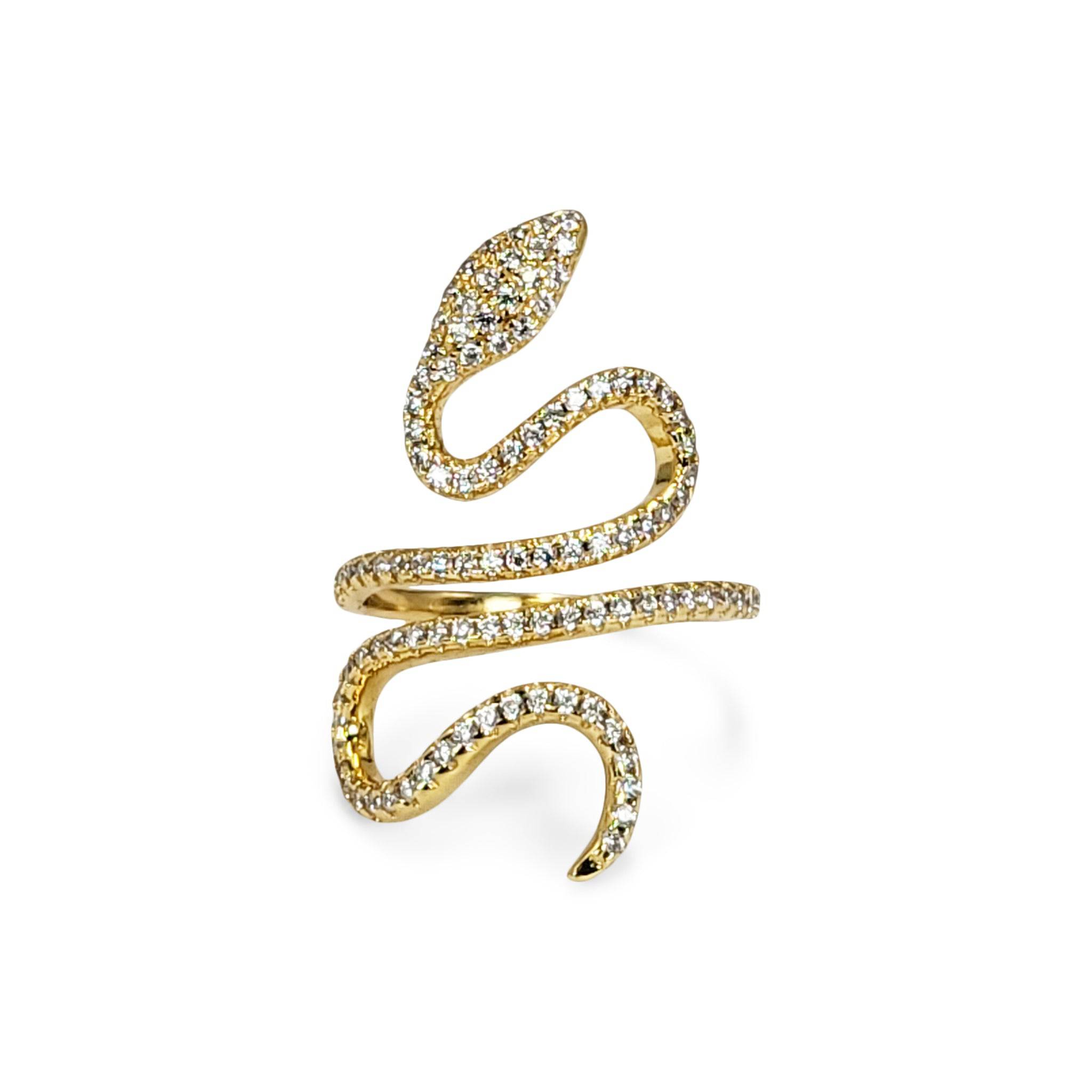 Enchanted Snake Ring - Gold - The Gilded Witch