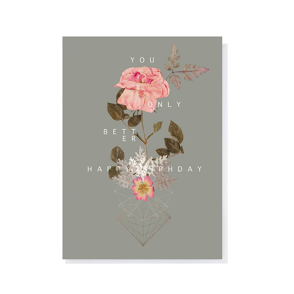 Cosmic Rose Birthday Card - The Gilded Witch