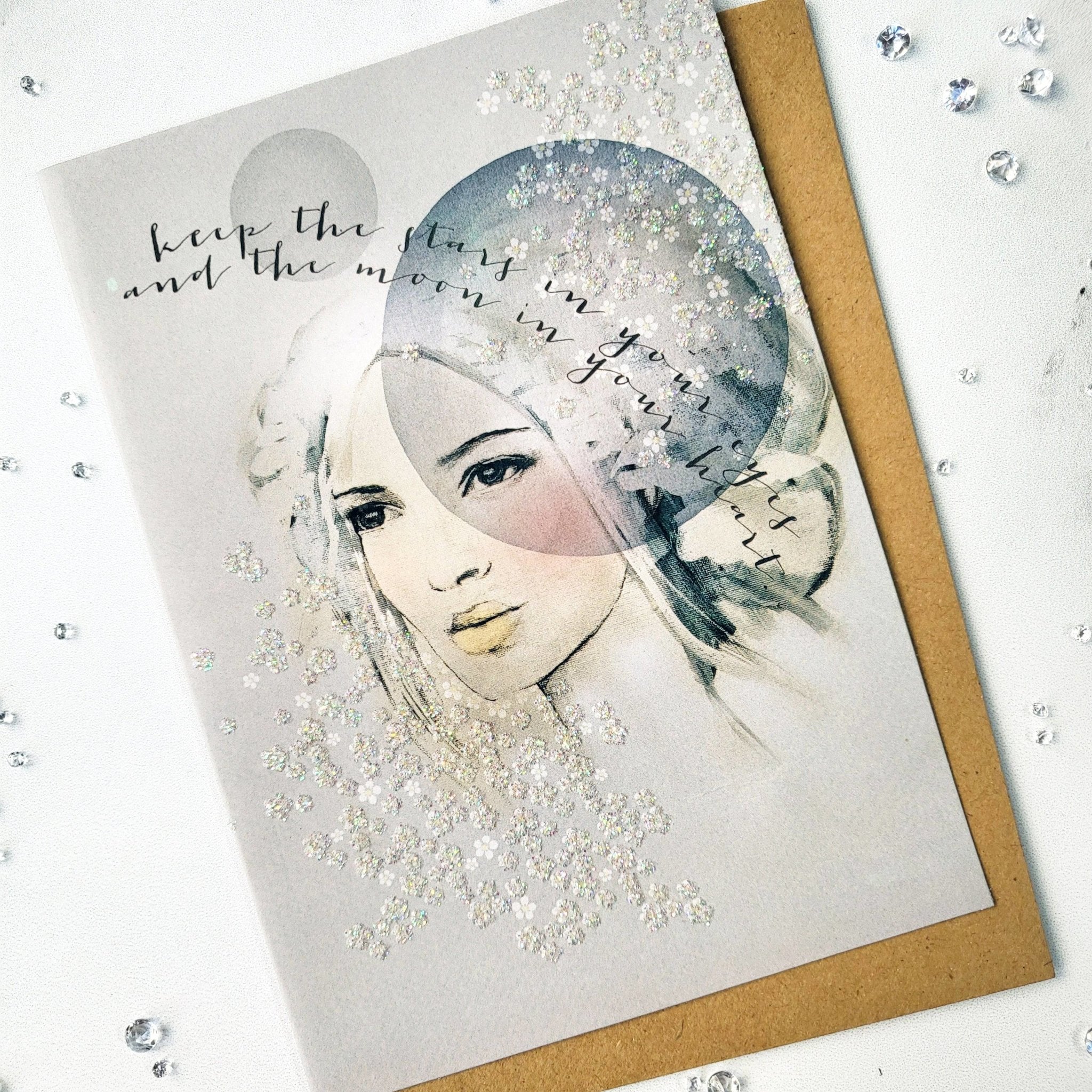 Starry Eyes Encouragement Card - The Gilded Witch
