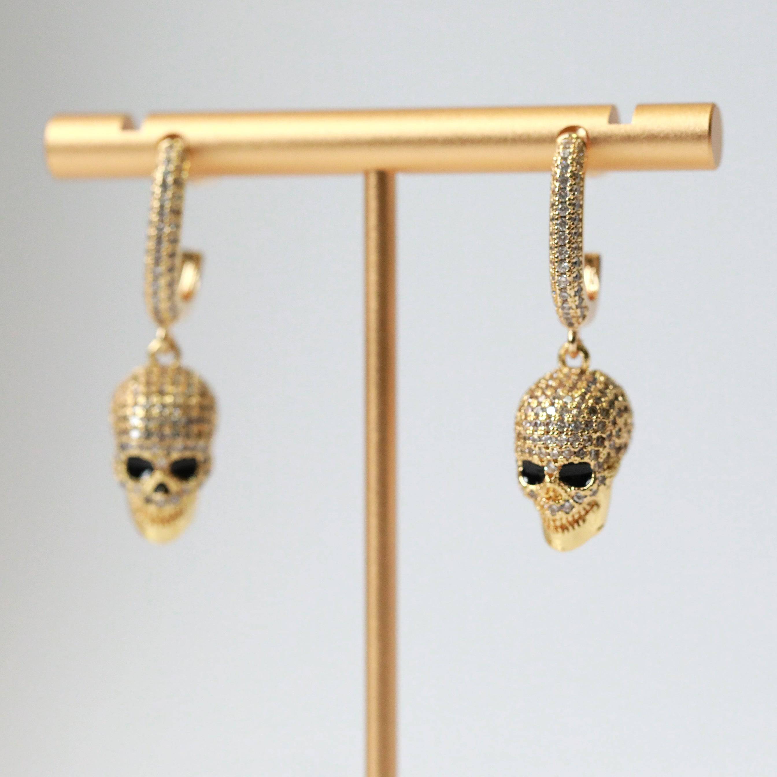 Crystal Skull Ultra Earrings - The Gilded Witch
