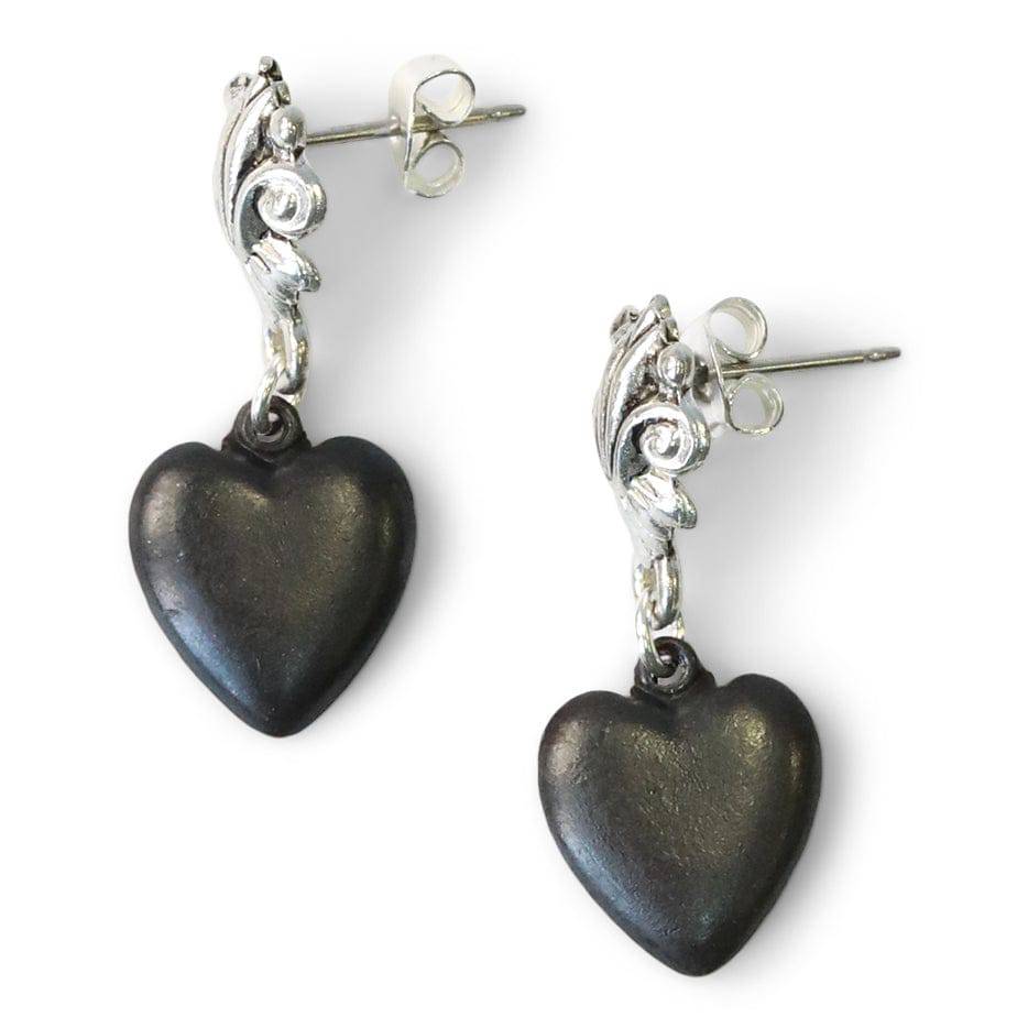 The Wednesday Heart Earrings - The Gilded Witch