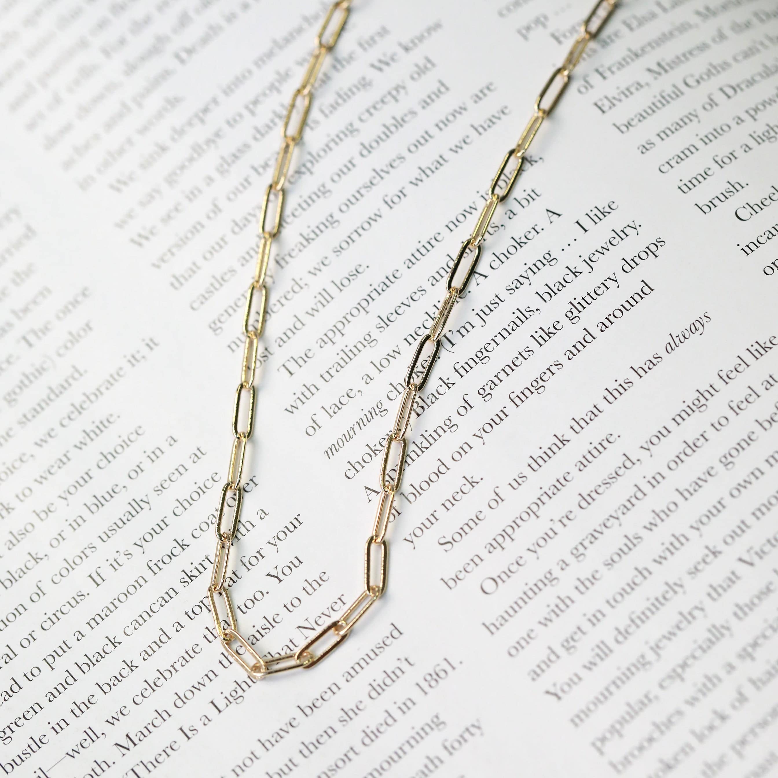 The Glinda Gold Paperclip Chain Necklace - The Gilded Witch