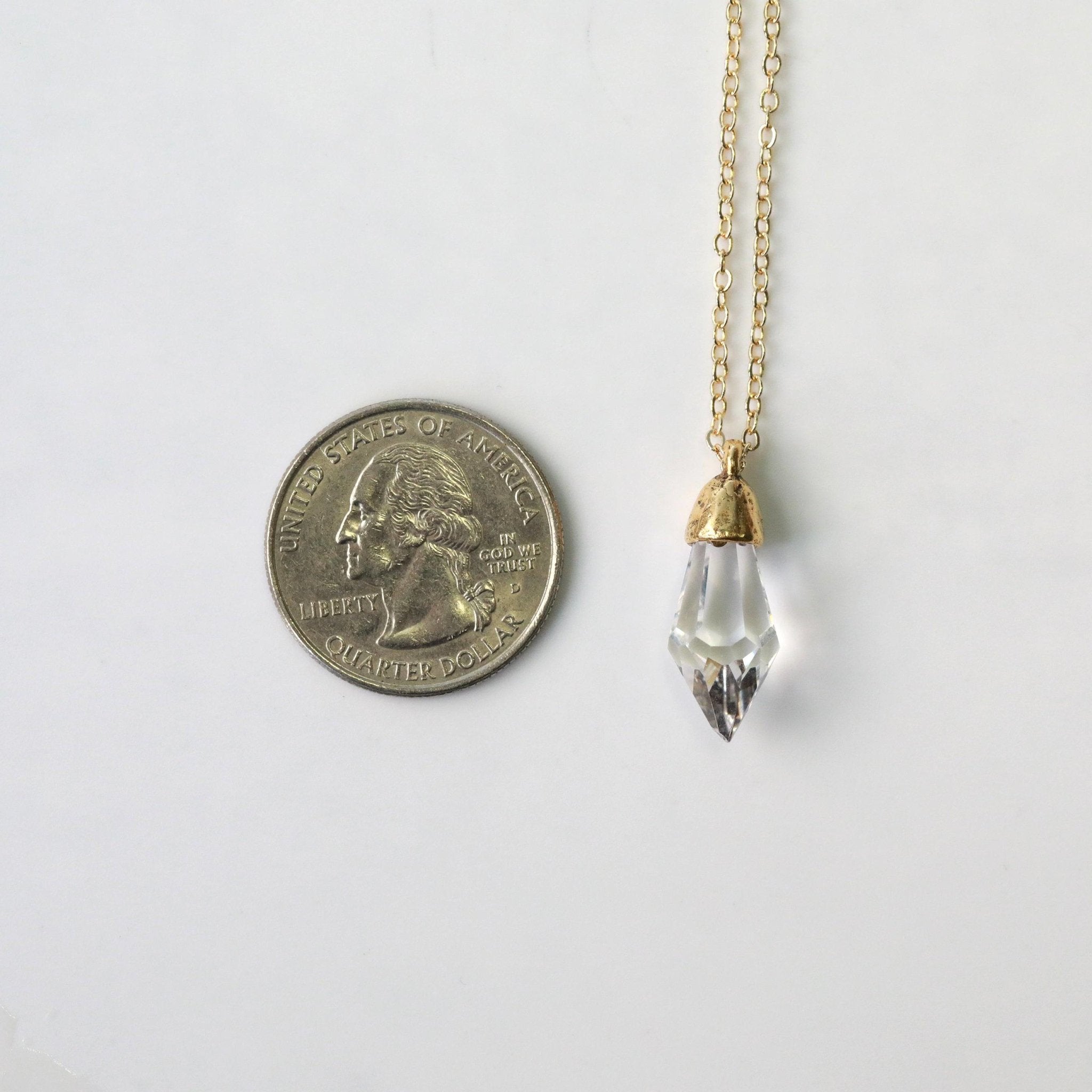 Dowsing Crystal Pendant Necklace - The Gilded Witch