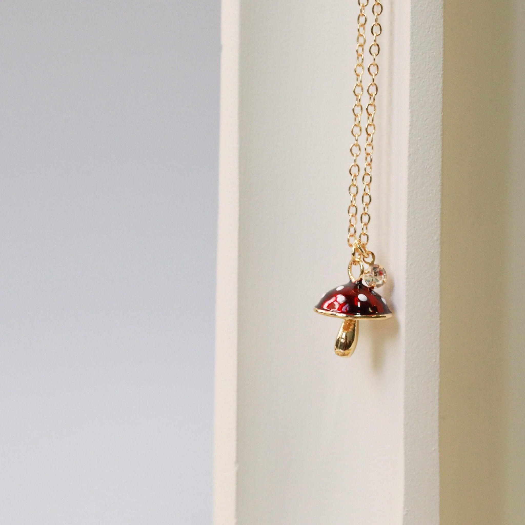 Sweet Shroom Charm Necklace - The Gilded Witch