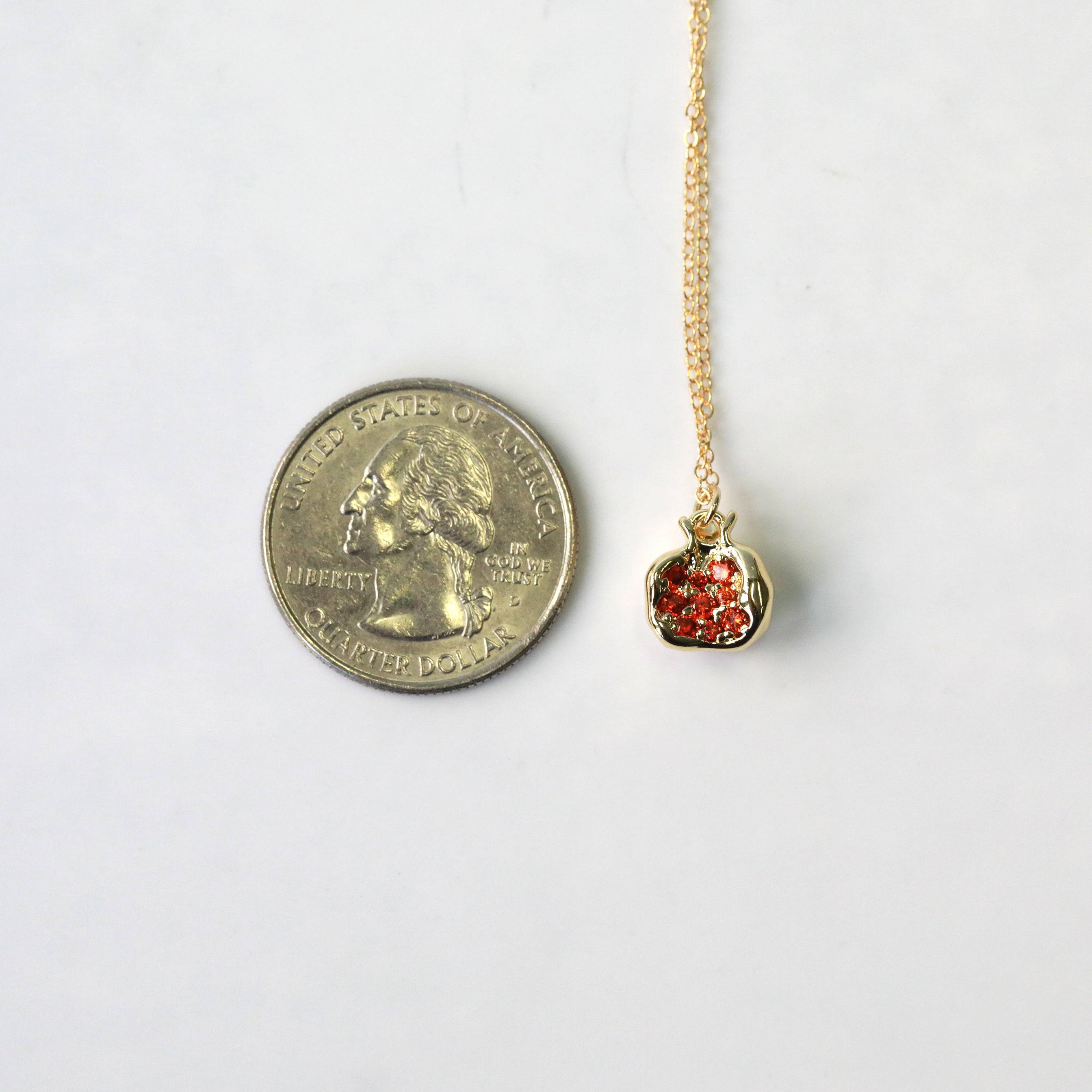 Pomegranate Charm Necklace - The Gilded Witch