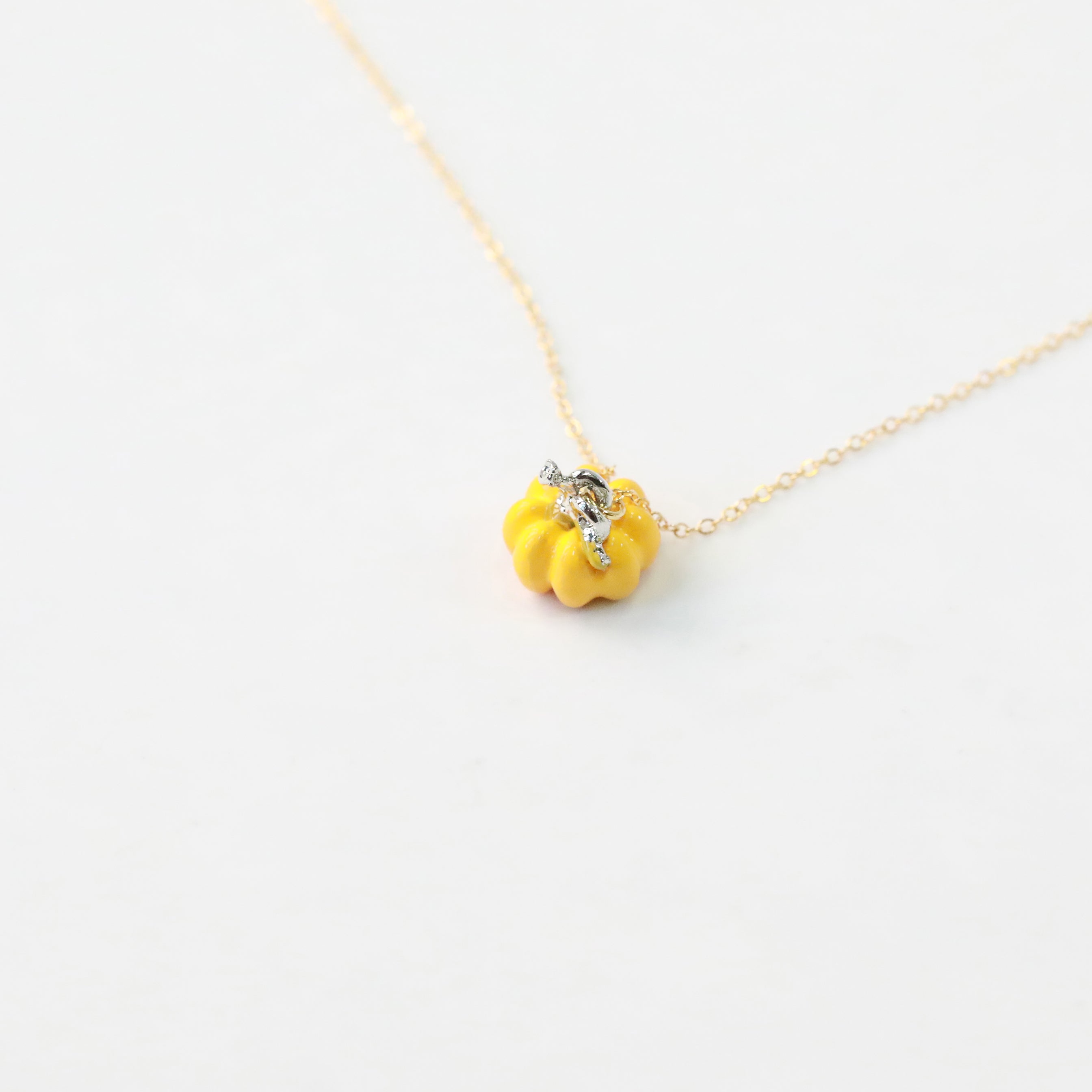 Dainty Pumpkin Necklace - The Gilded Witch