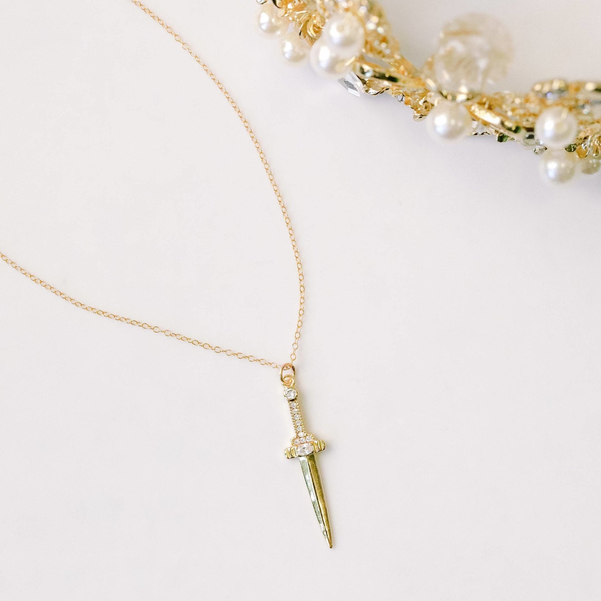Athame Dagger Necklace - The Gilded Witch