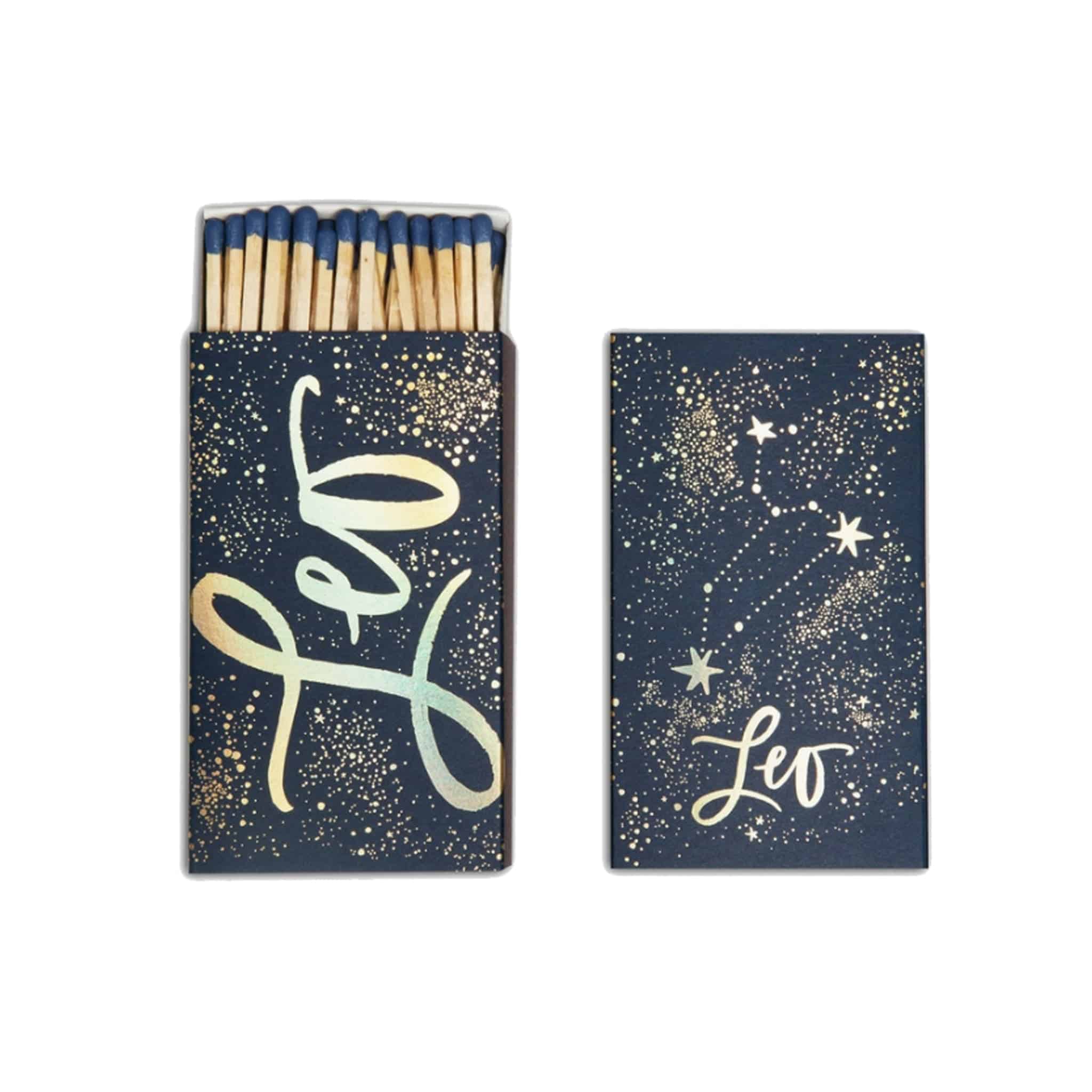 Leo Zodiac Matchbook - Extra Large 4.5" Cigar Matches - The Gilded Witch