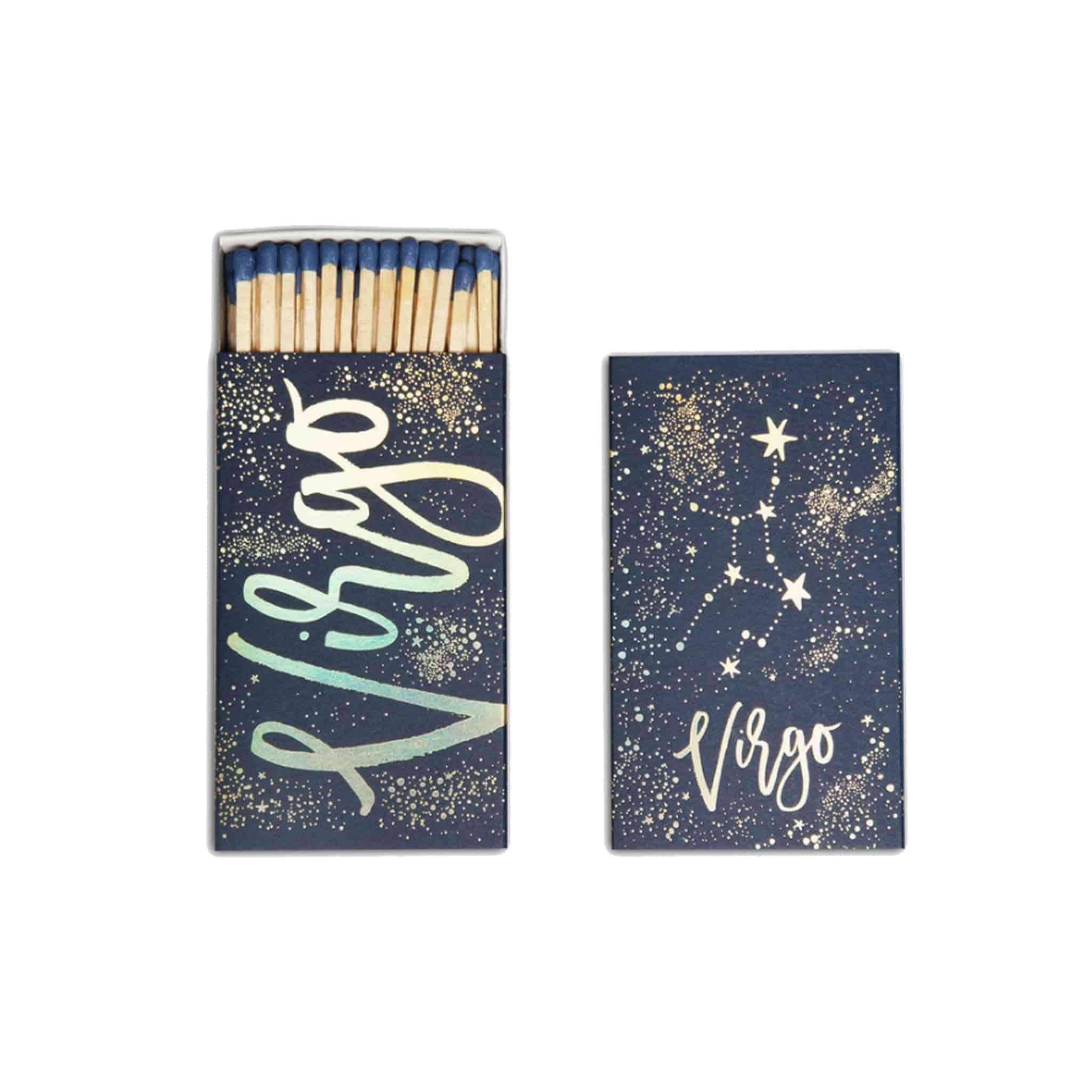 Virgo Zodiac Matchbook - Extra Large 4.5" Cigar Matches - The Gilded Witch