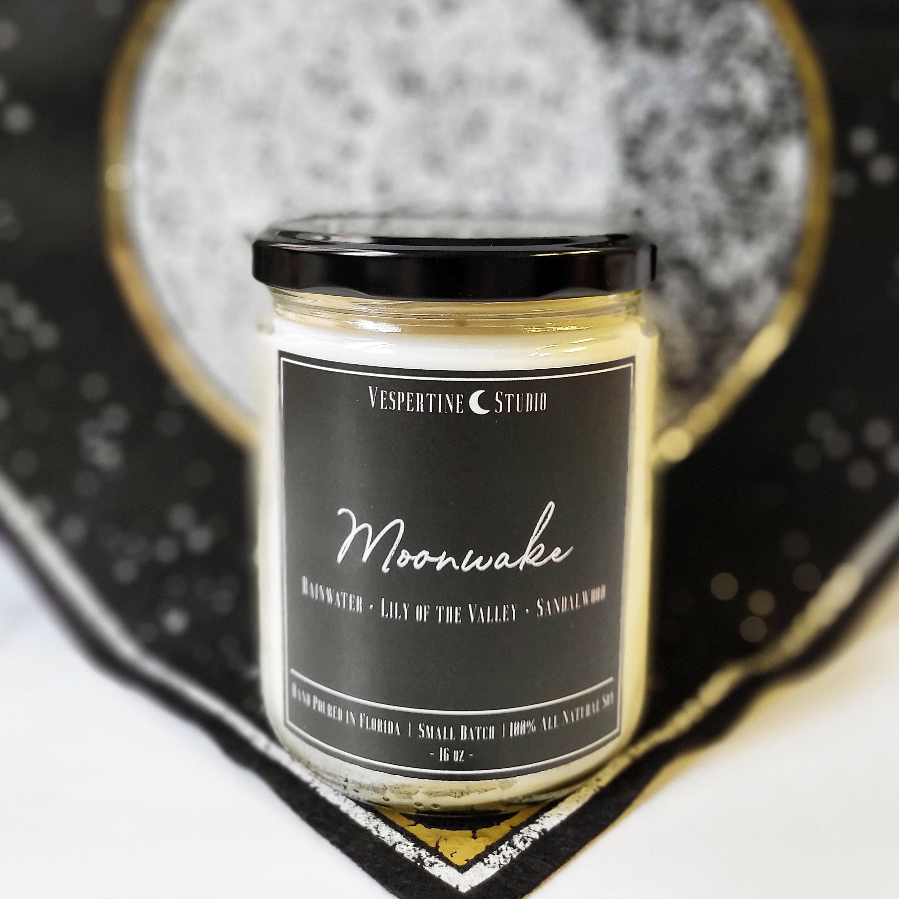 Moonwake Candle - Rain Water & Lily of the Valley - The Gilded Witch