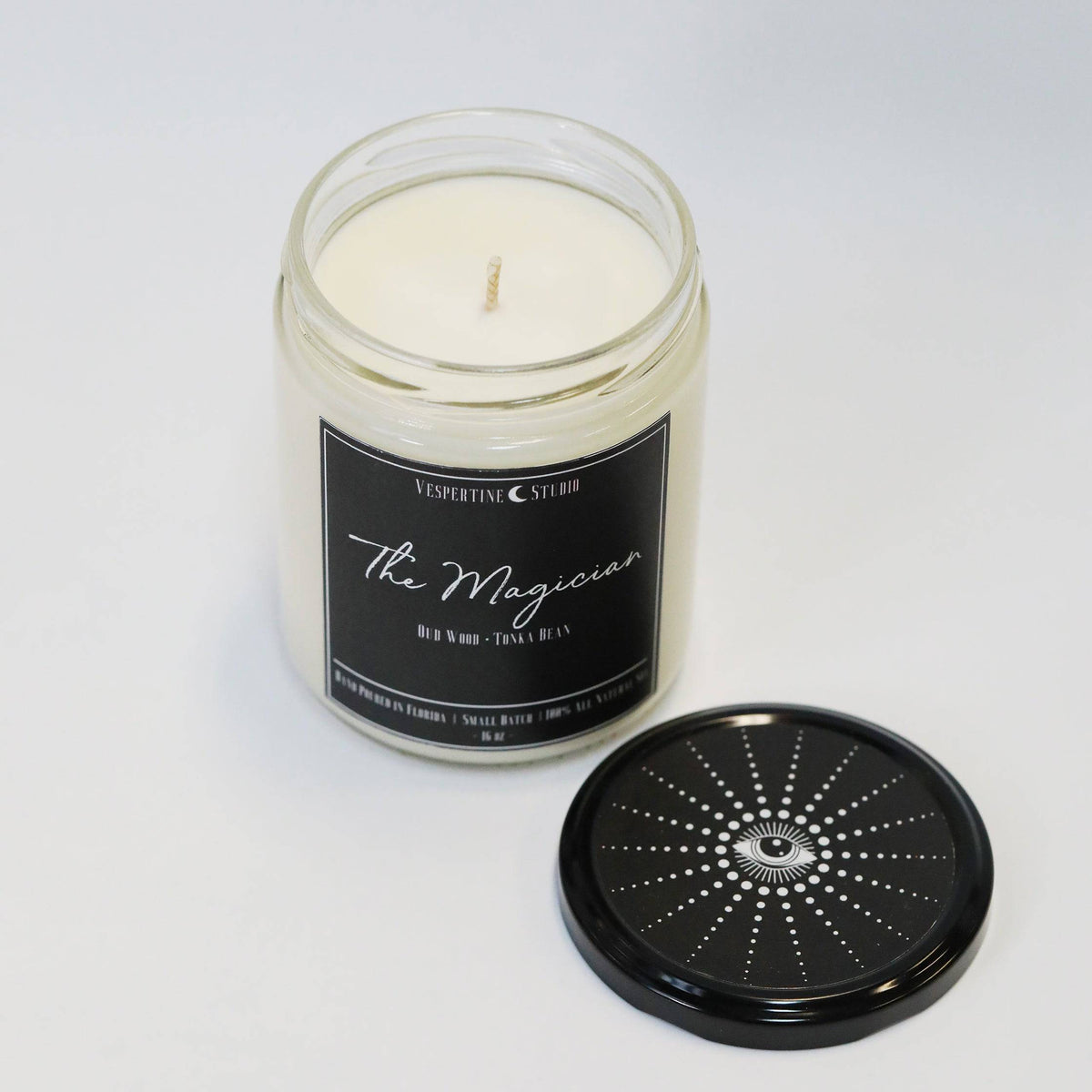 The Magician Tarot Candle Amaretto, Tonka & Musk The Gilded Witch